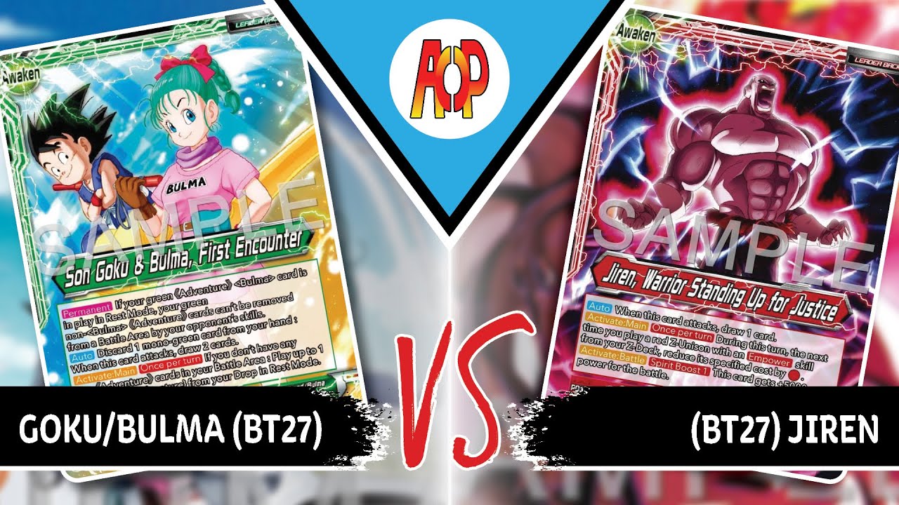 Jiren (R) vs Adventure-Ku (G) | Gameplay | DBS TCG