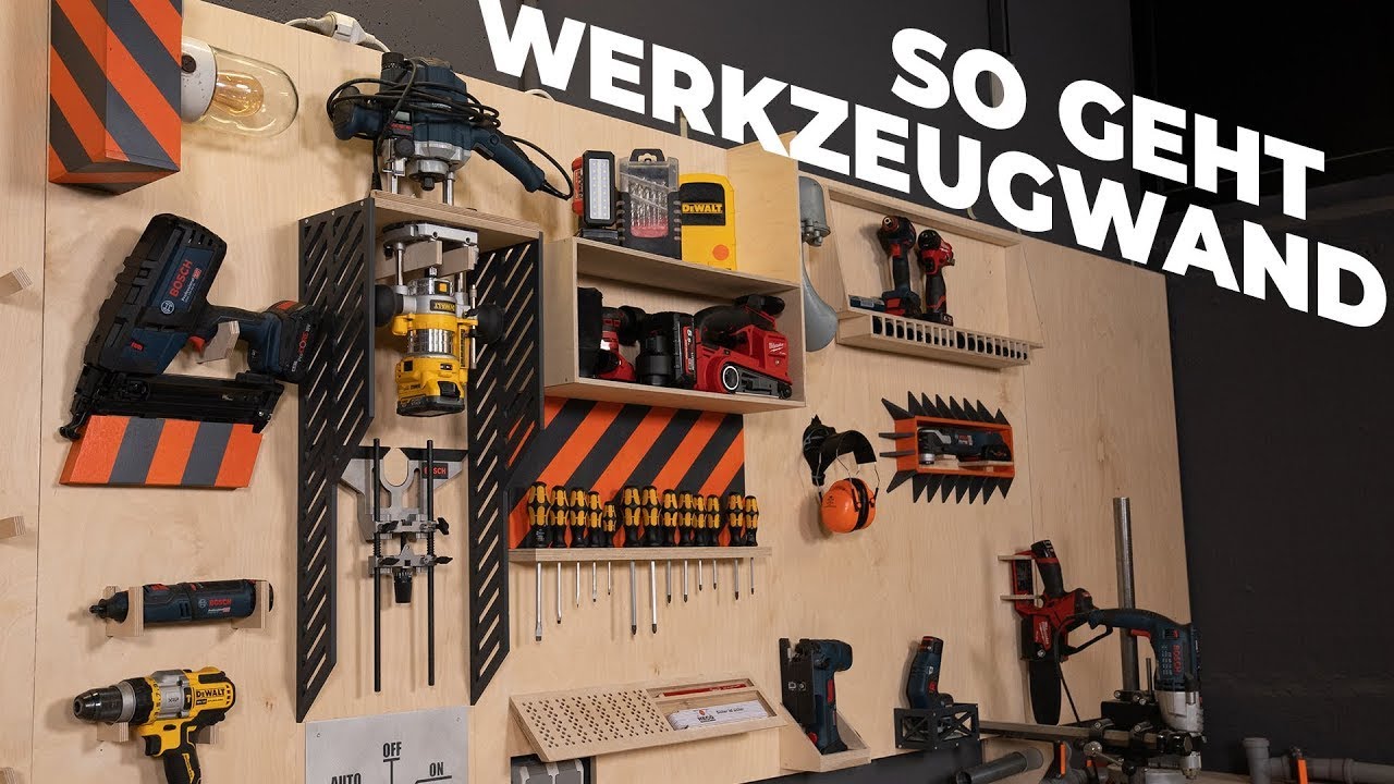 Werkzeug mal anders befestigt - die neue Werkzeugwand