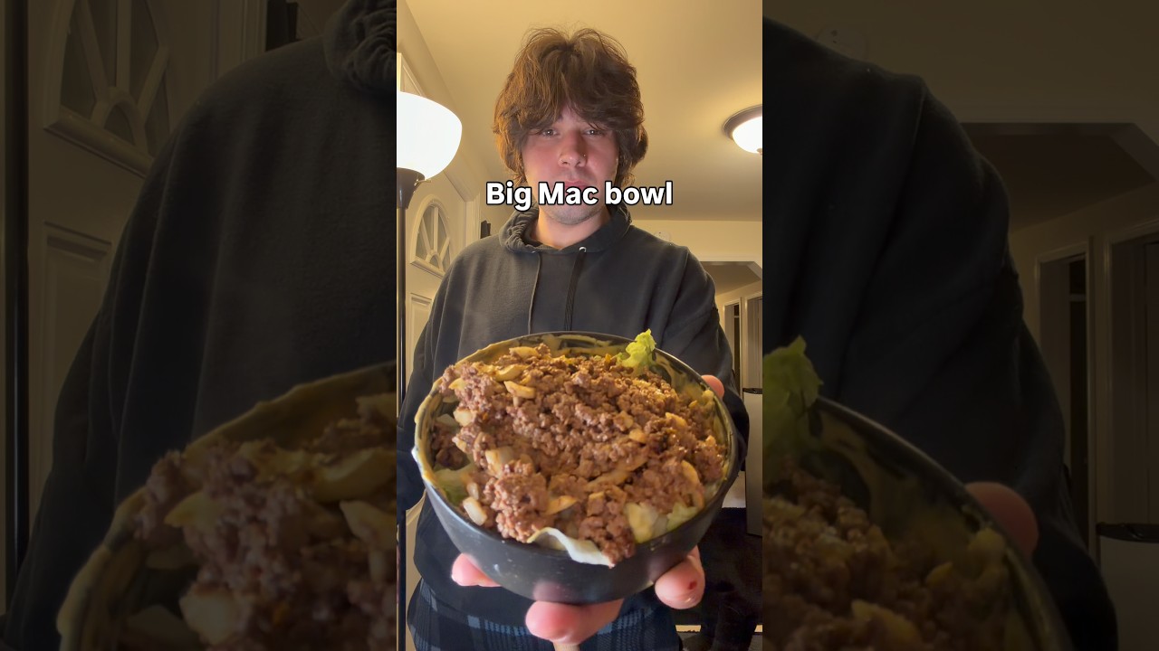 Big Mac Bowl #cooking #foodie #food #fitness #shorts