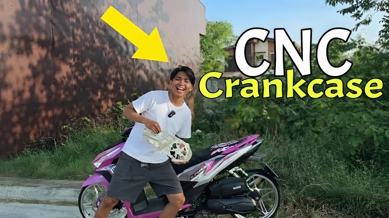 HONDA Click V1! Sinalpakan ng CNC Crankcase para pumogi
