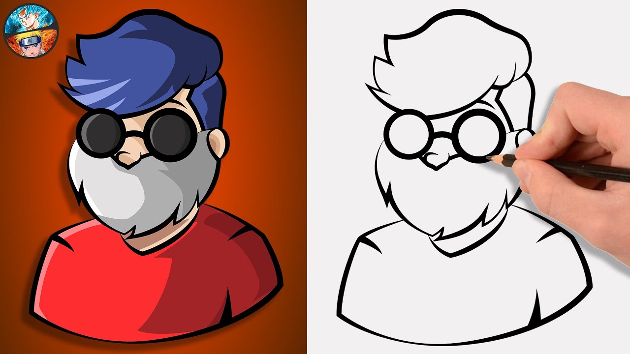 COMO DESENHAR CARTOON DE FREE FIRE SKIN #28 DESENHANDO FREE FIRE FF