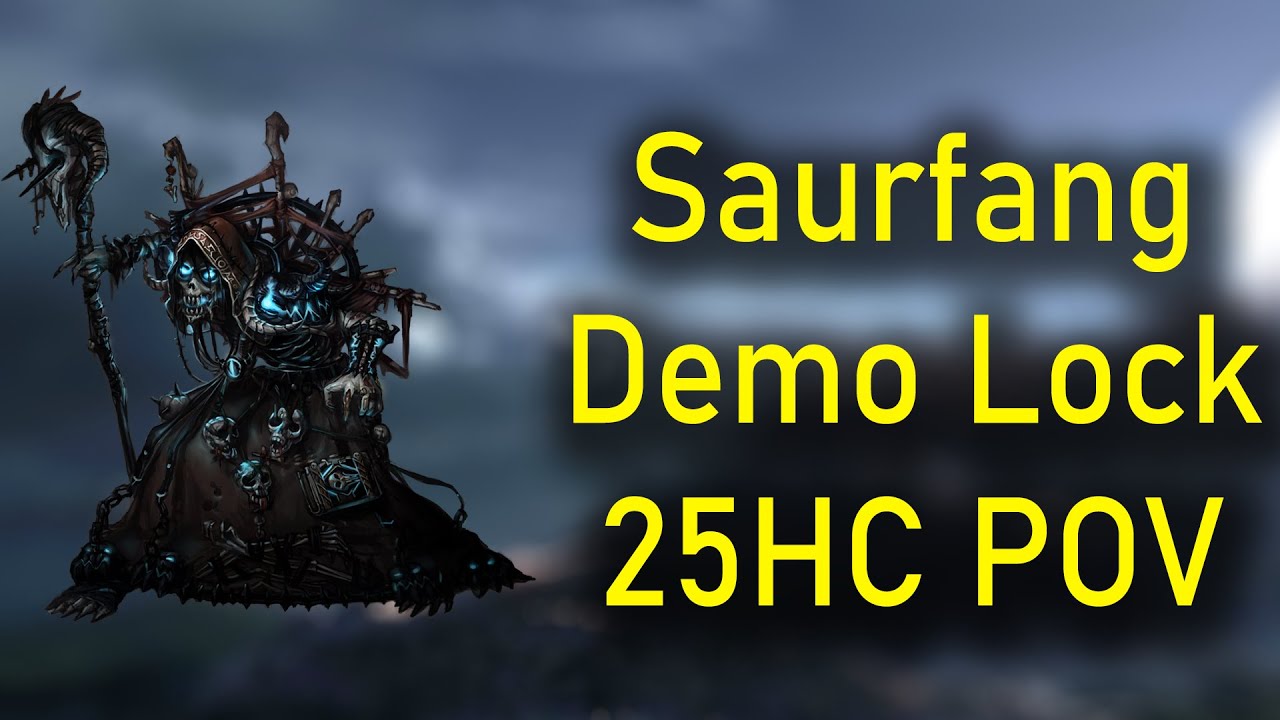 Demonology Warlock DPS At Saurfang 25 Heroic 6.4 Mediocre Gear