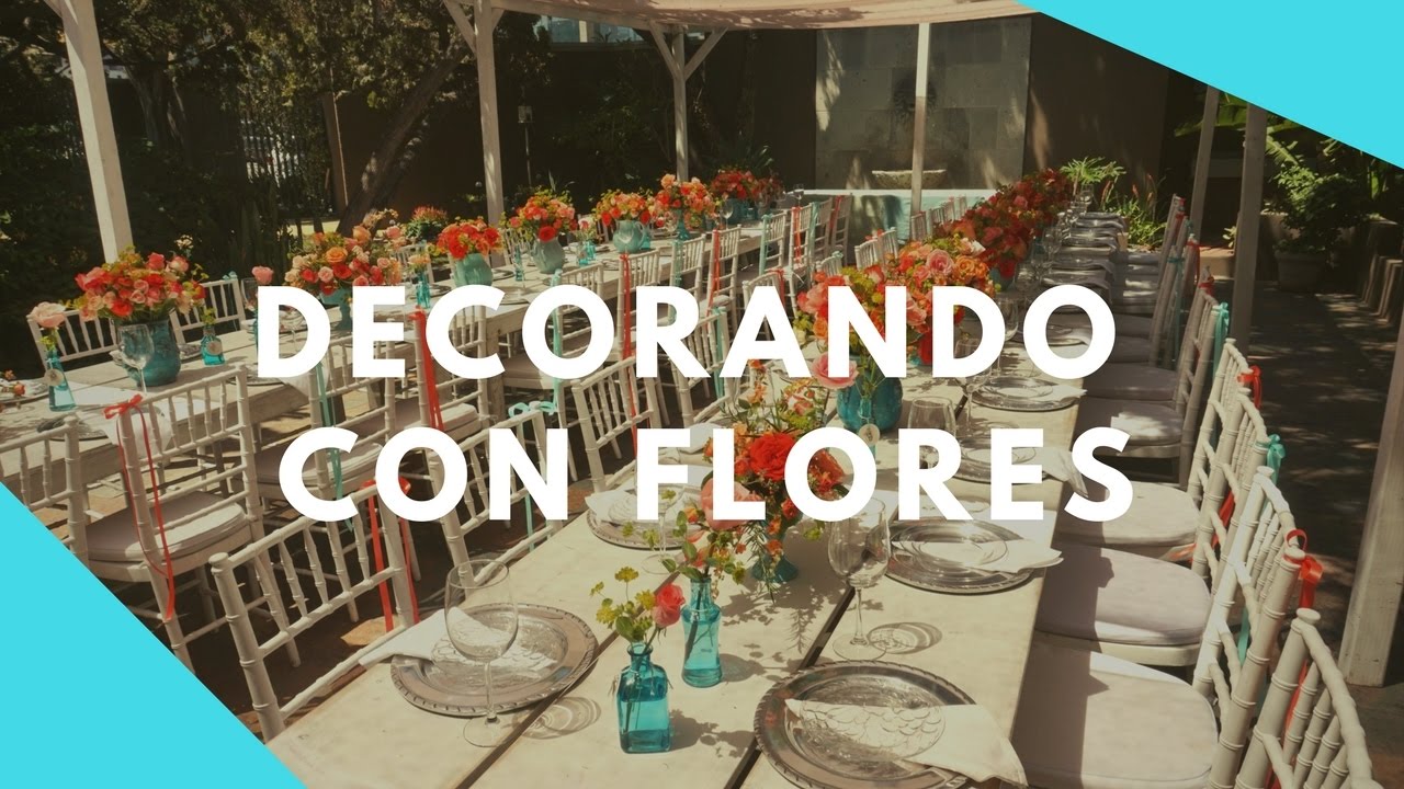 Día por día como hacer los centros de mesa con flores para un evento