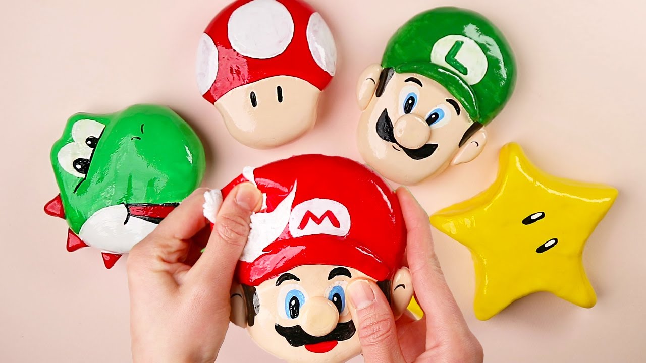 SUPER MARIO clay cracking ASMR #36