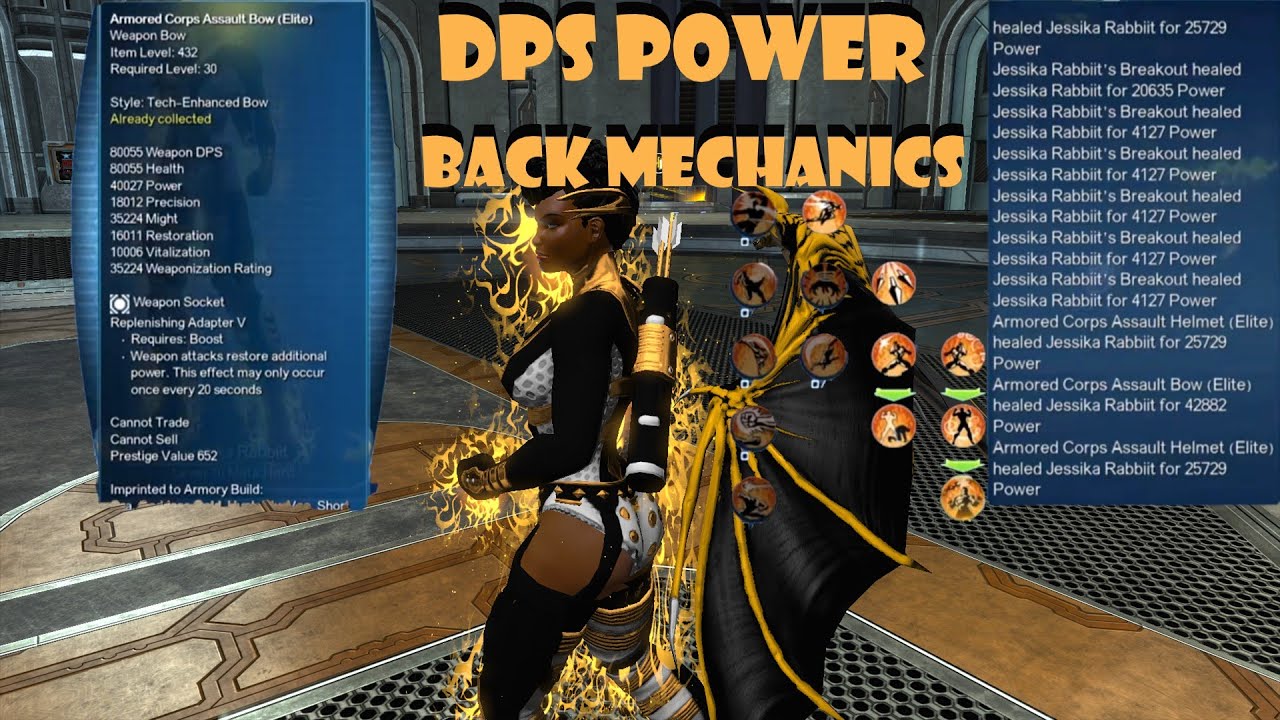 How To Get POWER BACK DPS (Power Back Mechanics) DCUO