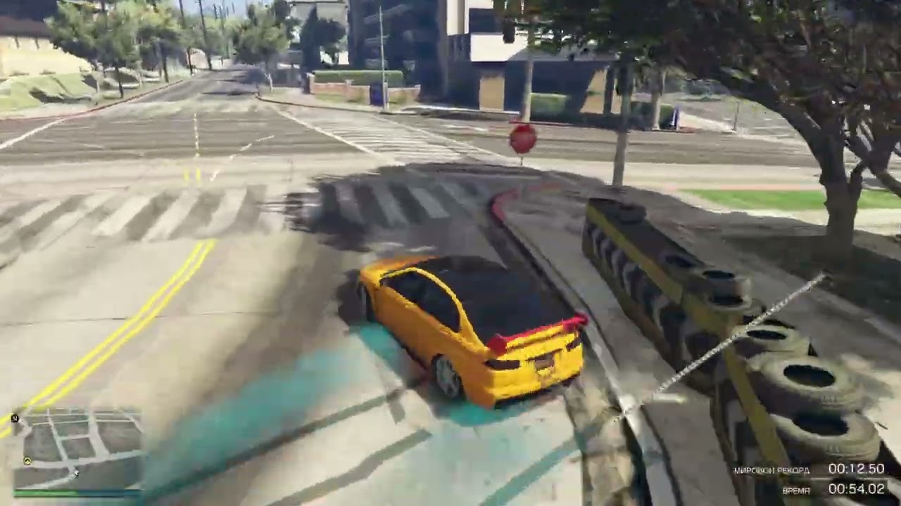 Отжиг на куруме по серпантину (Gta 5 Online Ускоренный)