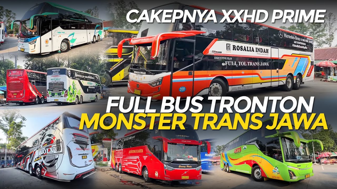 FULL BUS TRONTON TRANS JAWA KUMPUL DISINI‼️PERDANA BUS ROSALIA INDAH XXHD PRIME  MERCY 2445 DI PORIS