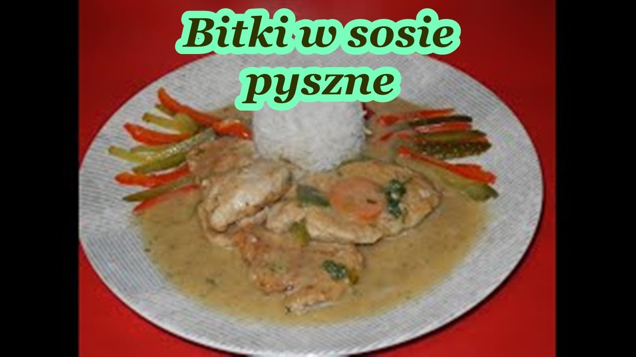 BITKI W SOSIE PRZEPIS Z PIERSI INDYKA SMACZNE SOCZYSTE SZYBKIE DANIE #babciabozenkagotuje 🧡💥Nr.176