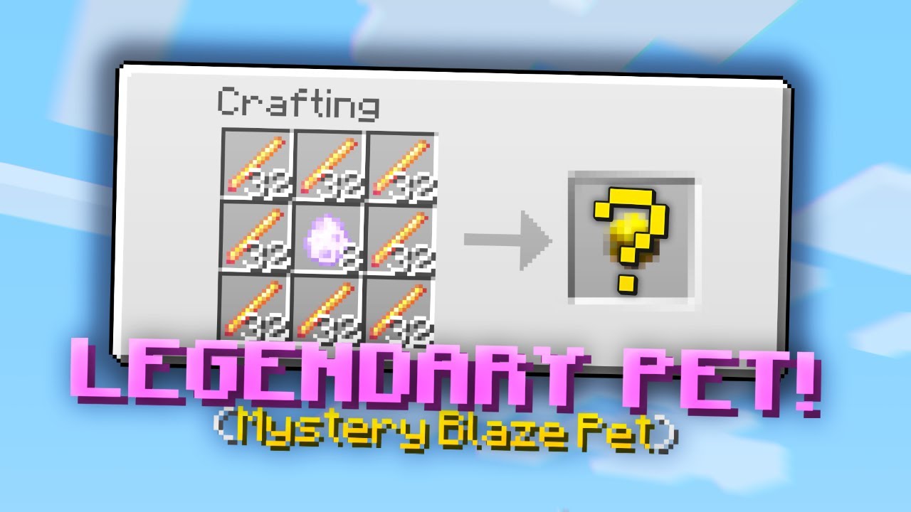 I Spent 100m Coins Crafting Pets (Hypixel Skyblock)