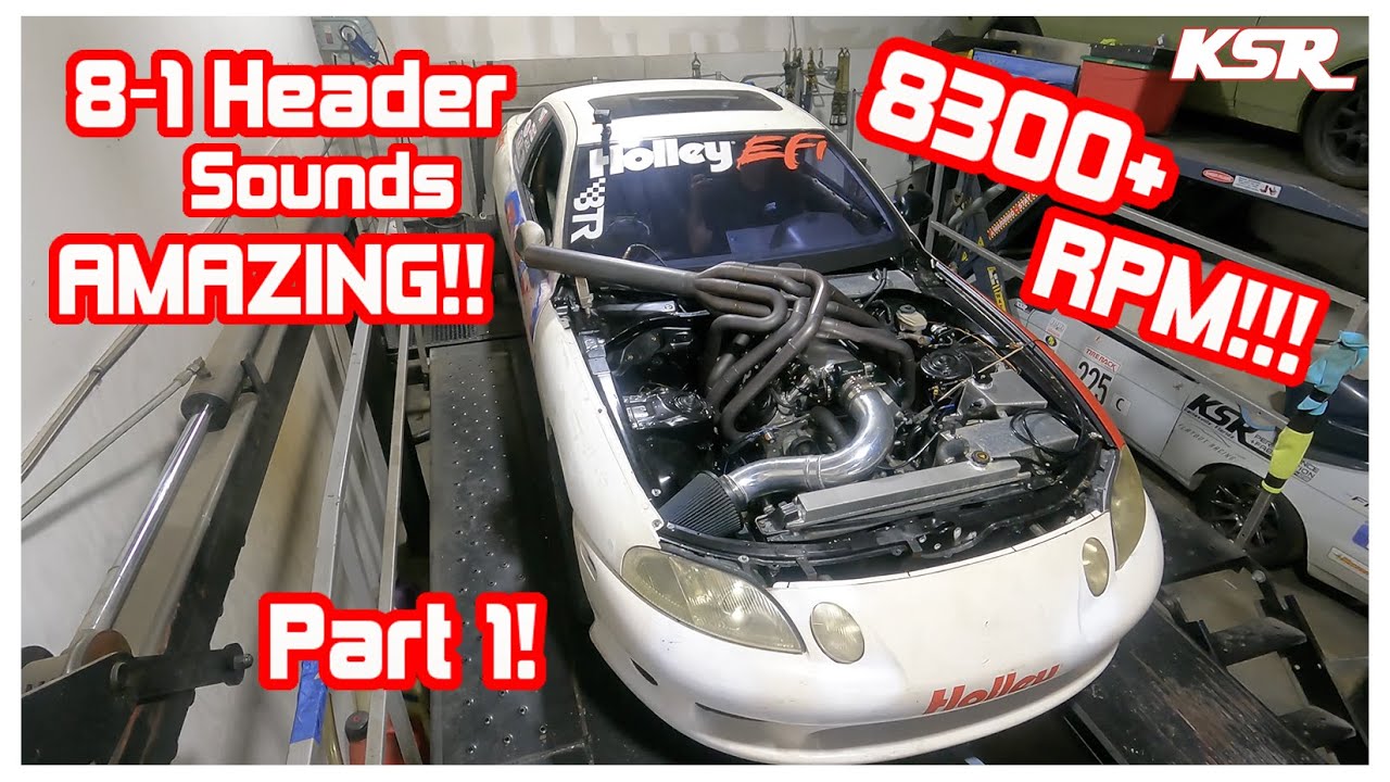 KSR's 8 into 1 Header Equipped High RPM LS Hits the Dyno Part 1!!