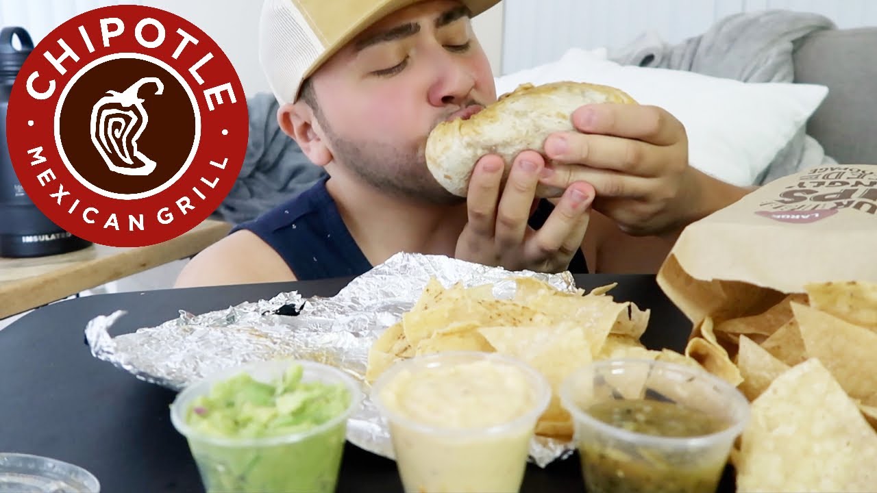 CHIPOTLE MUKBANG no talking just eating