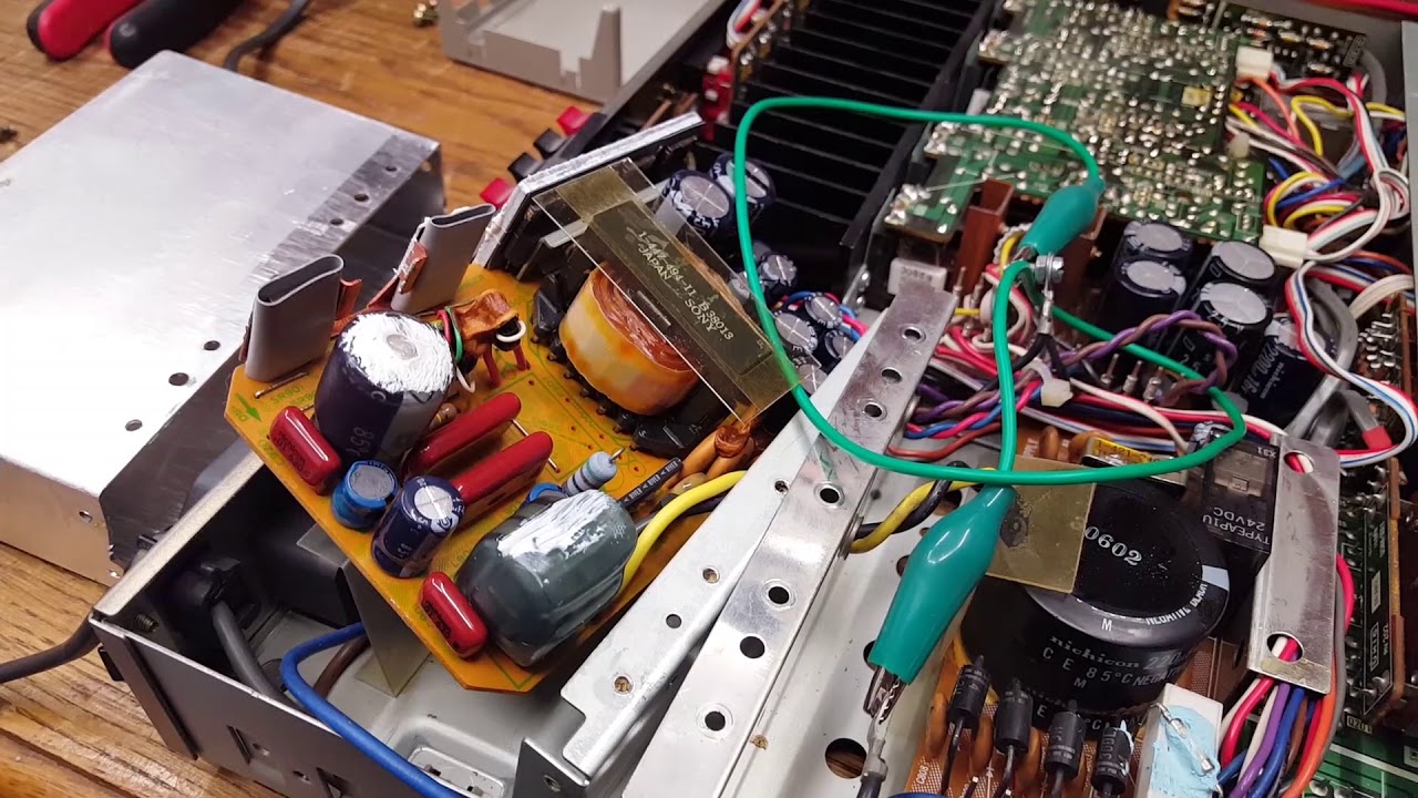 A closer look at the Pulse Power Supply of the Sony TA-V5 amplifier