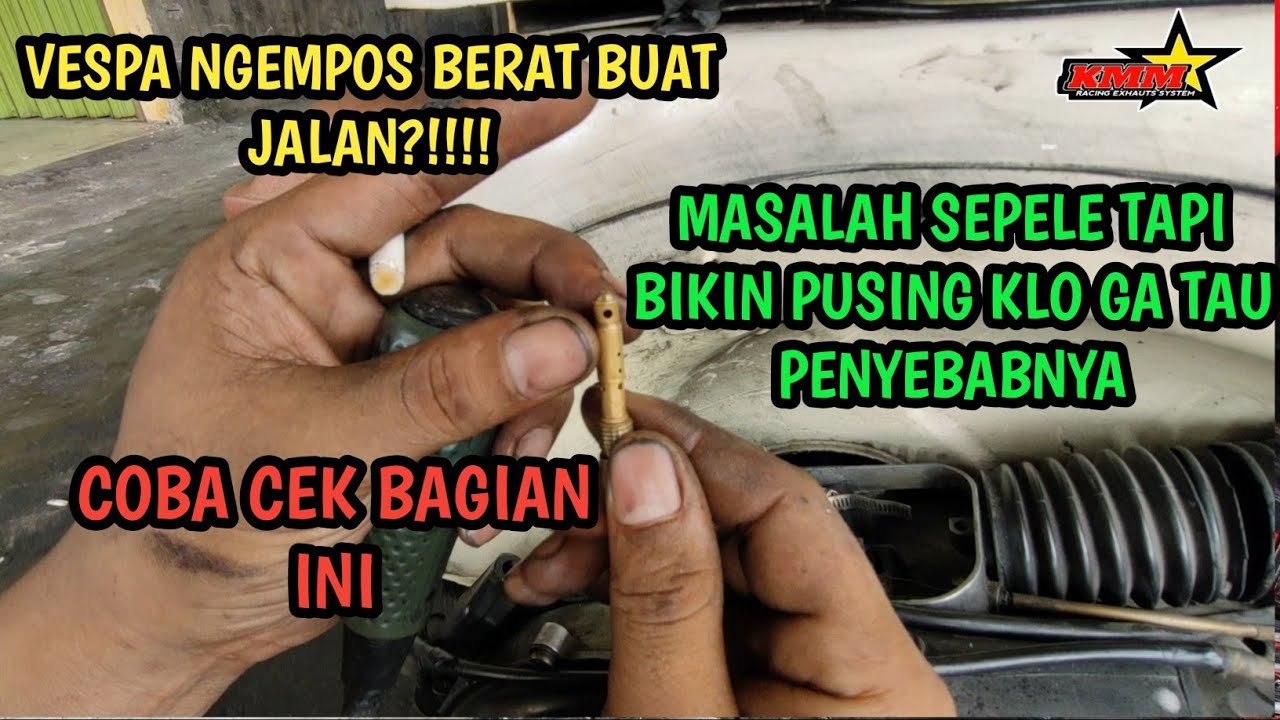 SOLUSI VESPA NGEMPOS, BREBET, BERAT BUAT JALAN CEK BAGIAN INI// #vespaindonesia #pekanbaru