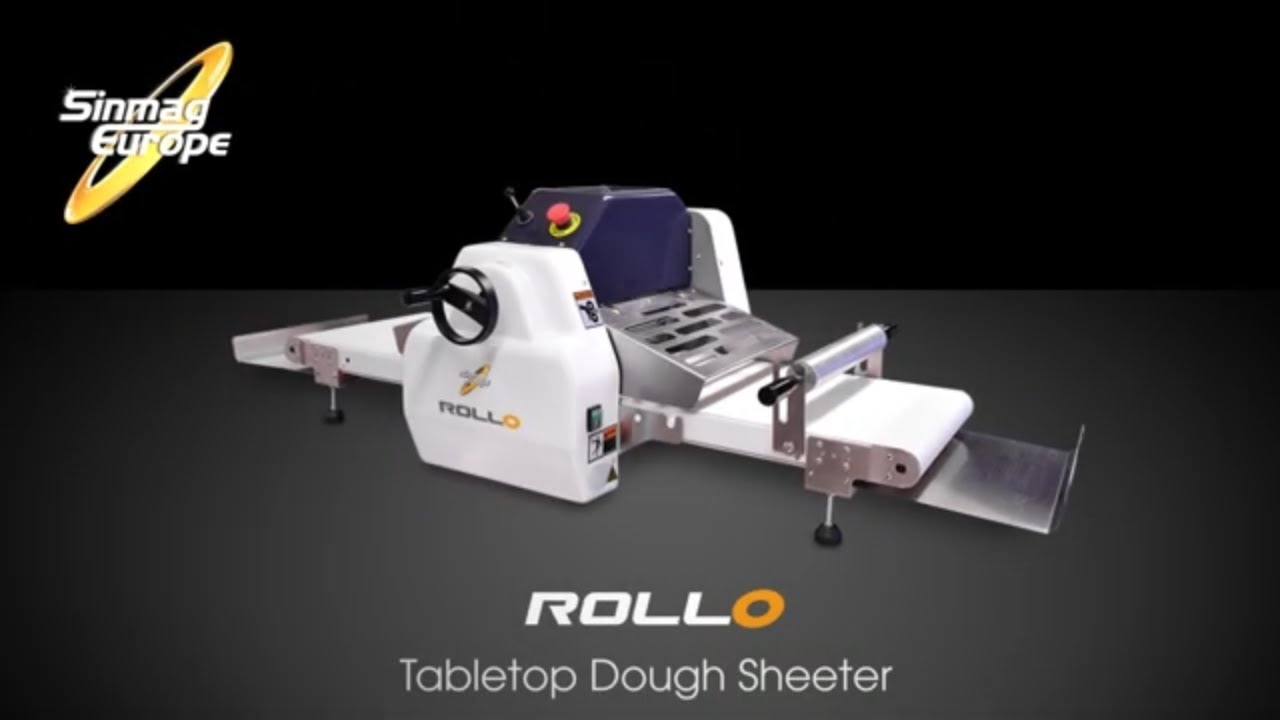 Compact Tabletop Dough Sheeter // ROLLO // Sinmag Europe Bakery machines // Pastry and Dough Rolling
