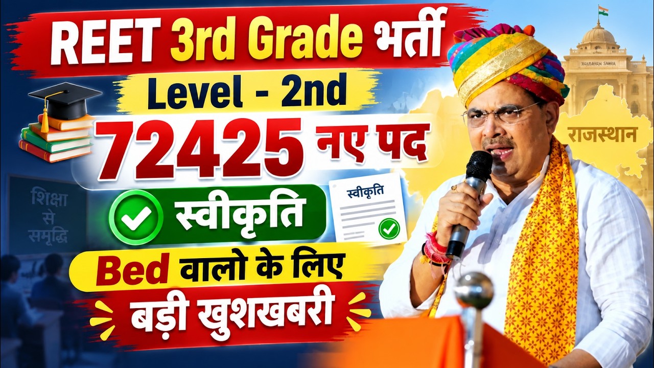 REET Mains New Vacancy 2026 | 3rd Grade REET Bharti 2026 | REET Today News | Level 2 New Vacancy
