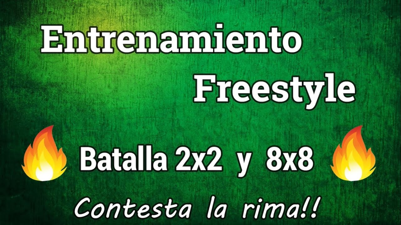 Contesta las rimas Freestyle | Formato 2x2 y 8x8 con emojis | Tu Vs un Mc | Entrenamiento de batalla