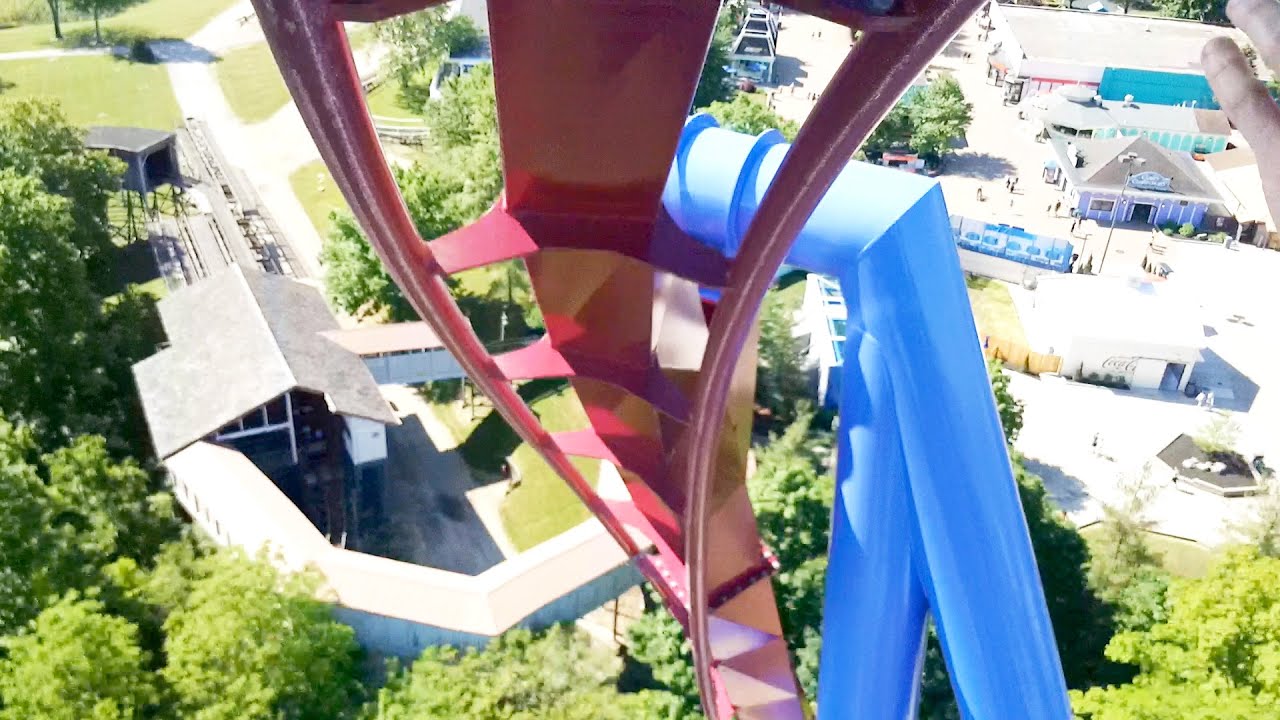 Banshee Kings Island Roller Coaster POV Front View