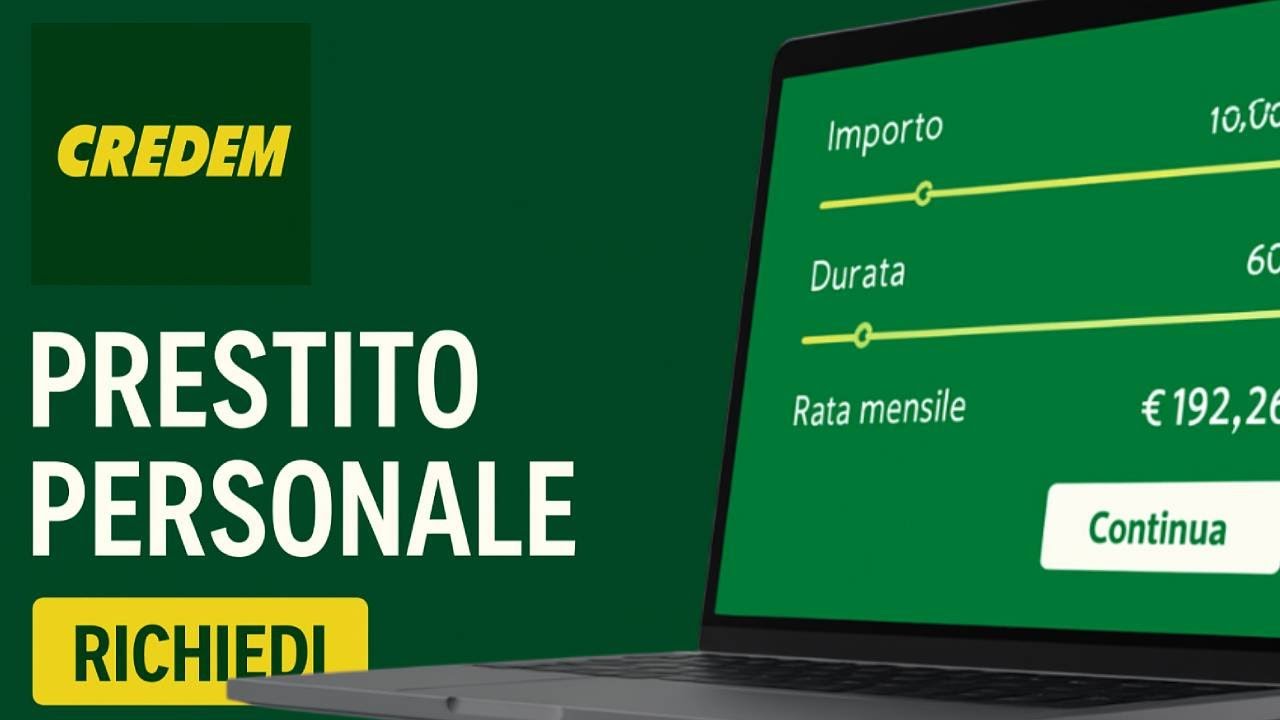 Come RICHIEDERE un PRESTITO PERSONALE CREDEM (Credito Emiliano) nel 2026 | PRESTITO CREDEM