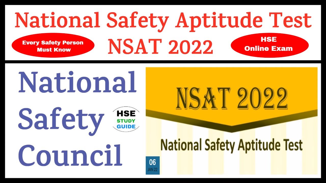 National Safety Aptitude Test 2022 || NSAT 2022 || National Safety Council || NSAT Online Exam