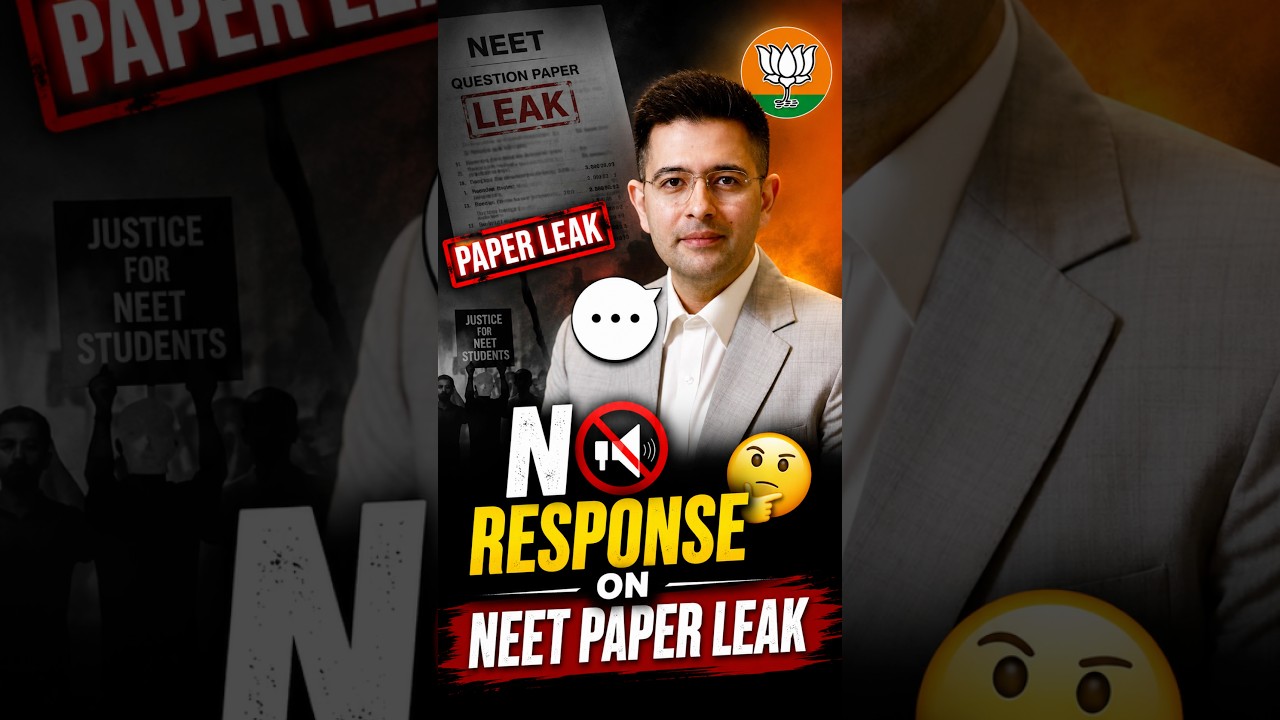 NEET Paper Leak 2026 😱 | Raghav Chadha No Response After BJP Join?