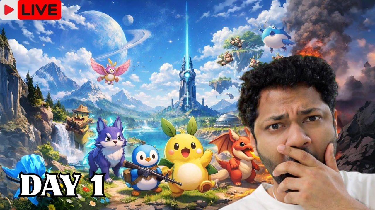 MY FIRST DAY IN NEW WORLD OF POKEMON | PALWORLD #1