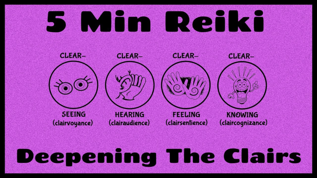 Reiki l Deepening Clairvoyance- Clairsentience -Clairaudience- Claircognizance l 5 Minute Session