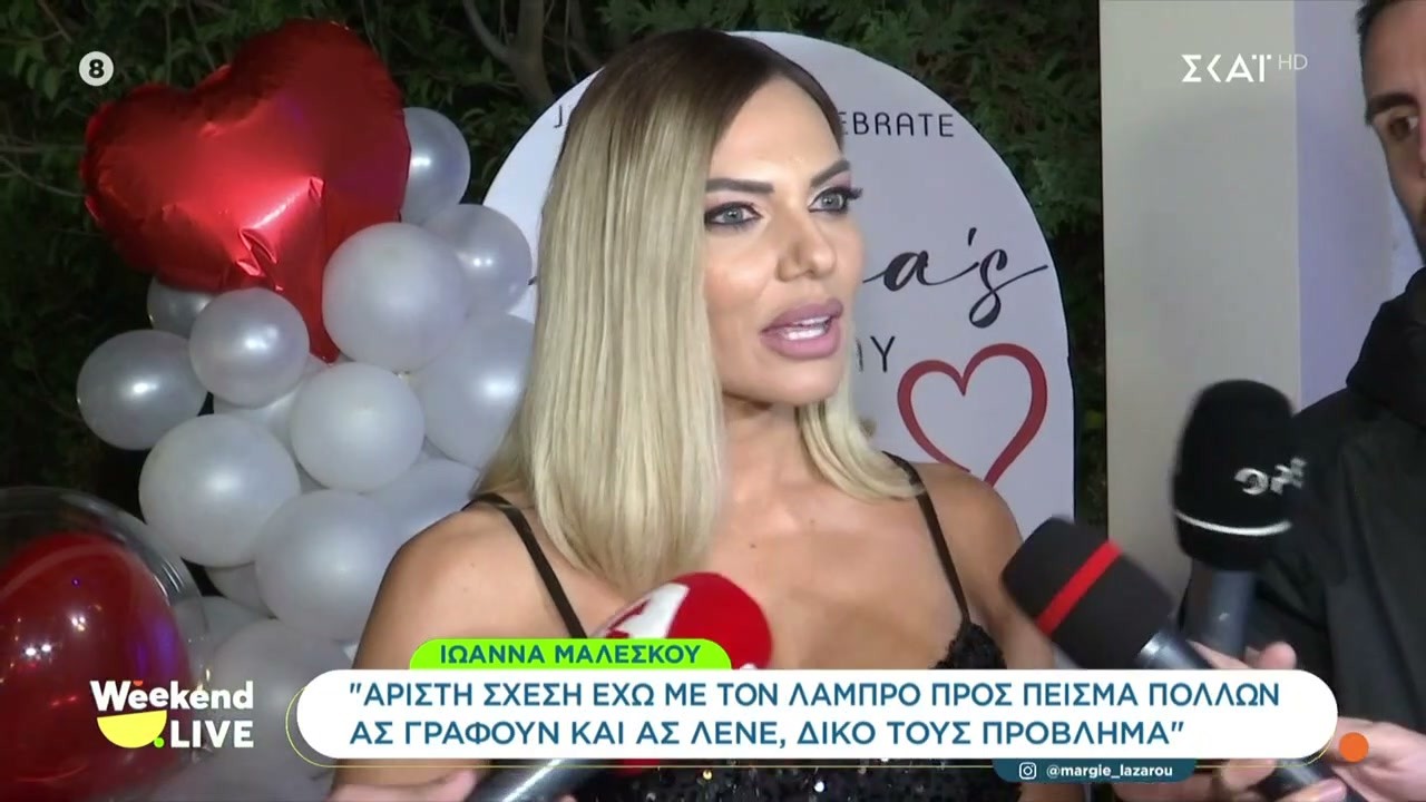 Το Weekend Live βρέθηκε στο πάρτι γενεθλίων της Ιωάννας Μαλέσκου | Weekend Live | 15/02/2026