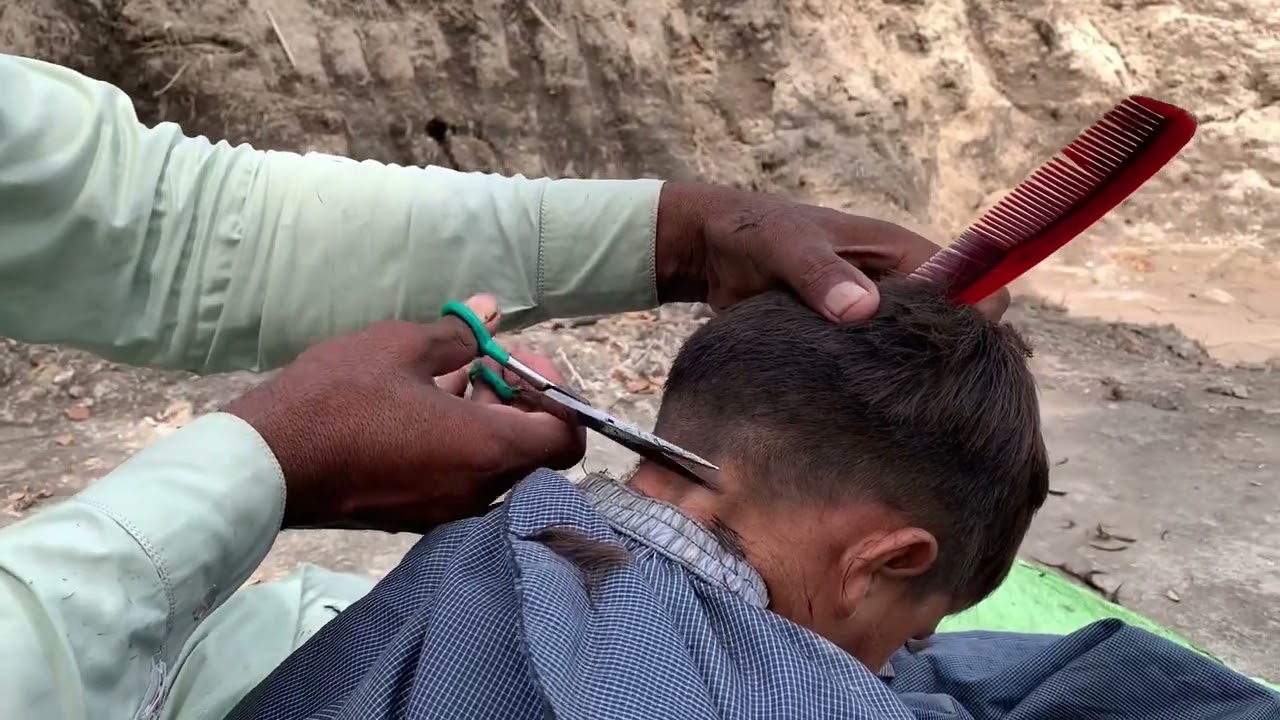 Asmr Fast & Stylish Hair Cutting But Barber Old!! 💈[Great Video]