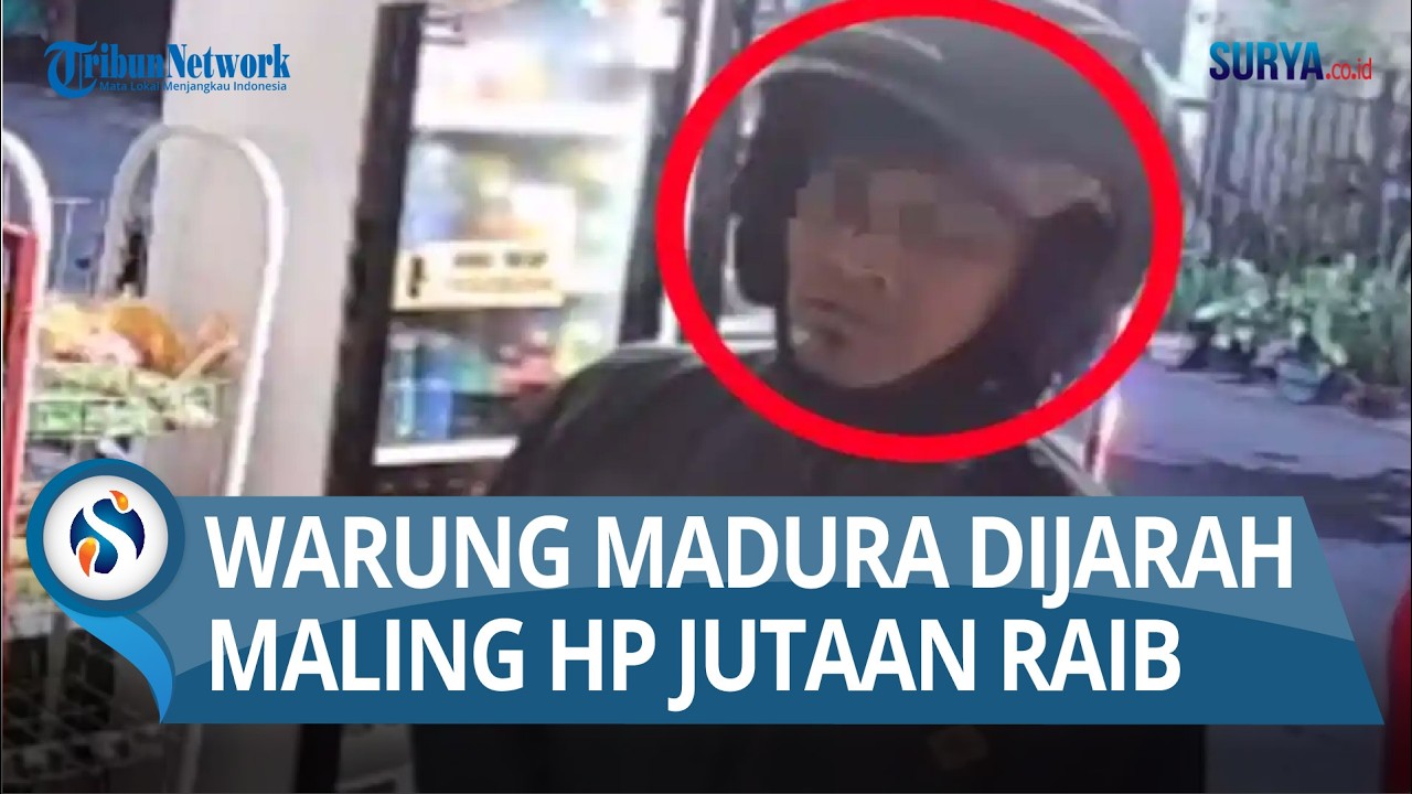 Tampang Maling Obok Obok Warung Madura di Kampung Malang, Ponsel Harga Jutaan Raib Dicuri