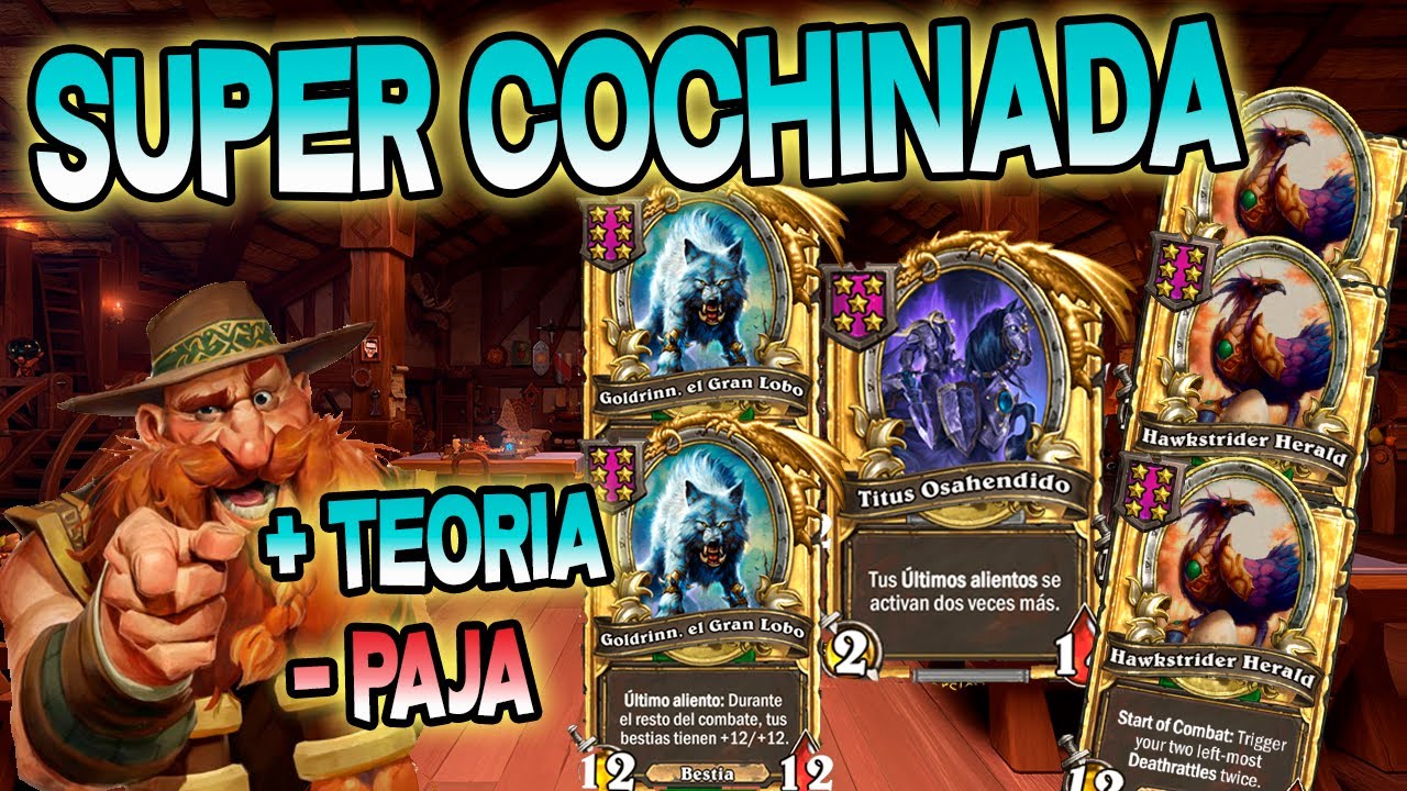 Super Ccochinada! Hearthstone campos de batalla battlegrounds en español