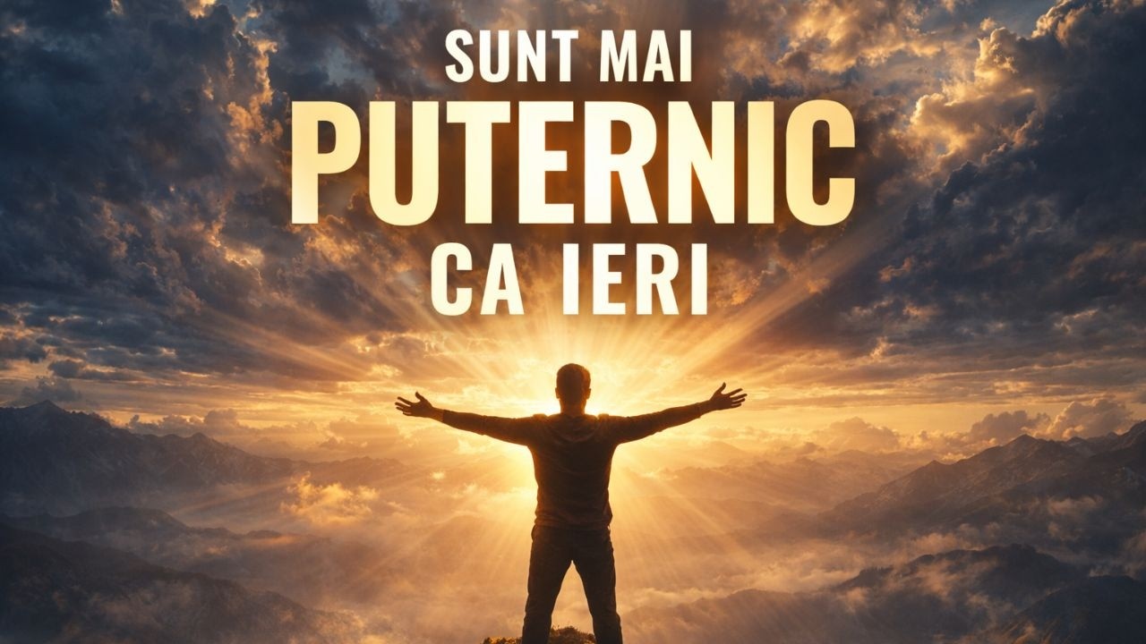 👉 Sunt mai puternic ca ieri – Melodie motivațională românească
