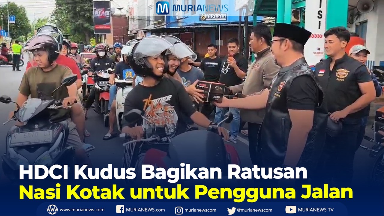 HDCI Kudus Bagikan Ratusan Nasi Kotak untuk Pengguna Jalan