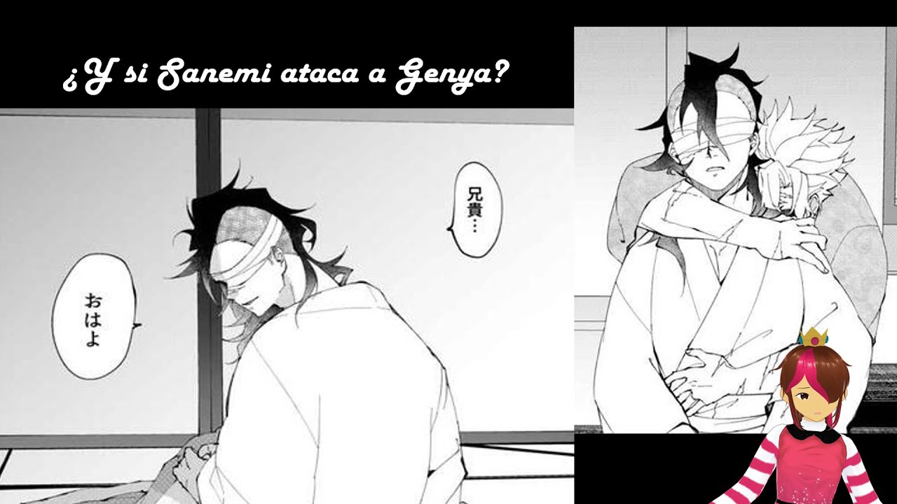 ¿Y si Sanemi cegaba a Genya? (Comic Kimetsu no yaiba)