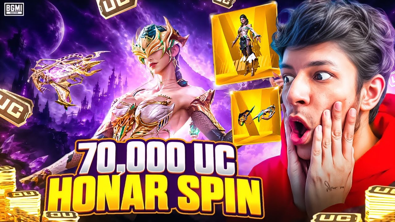 🔥FREE ULTIMATE SUIT TRICK?! 😱 70,000 UC HONOR SPIN + NEW DUAL FORM ULTIMATE SUIT & LVL 8 UZI! BGMI