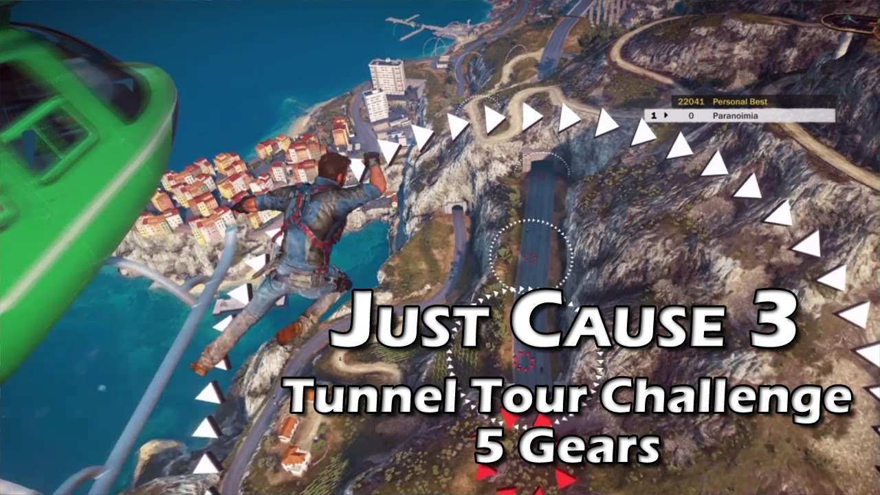 Just Cause 3 - Tunnel Tour Challenge - 5 Gears