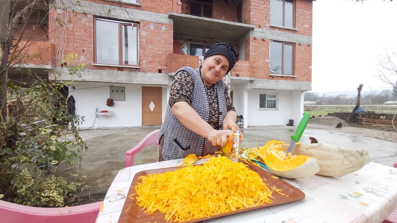 bal kabakli börek nasıl olur (kabak kıvırmasi) Zonguldak usulü yöresel