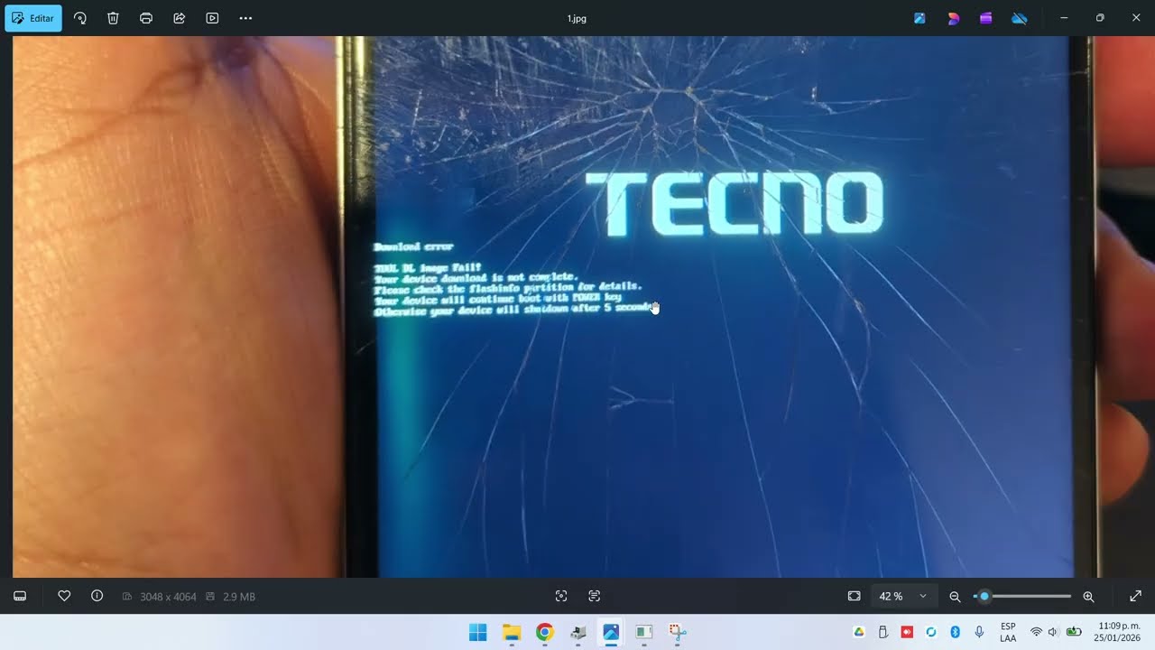 Como reparar error de inicio en Tecno/Infinix