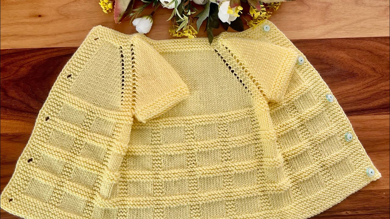 YENİ ÖRGÜYE BAŞLAYANLARIN KOLAYLIKLA YAPABİLECEĞİ HARİKA BEBEK ÖRGÜ YELEK MODELİ  #knitting