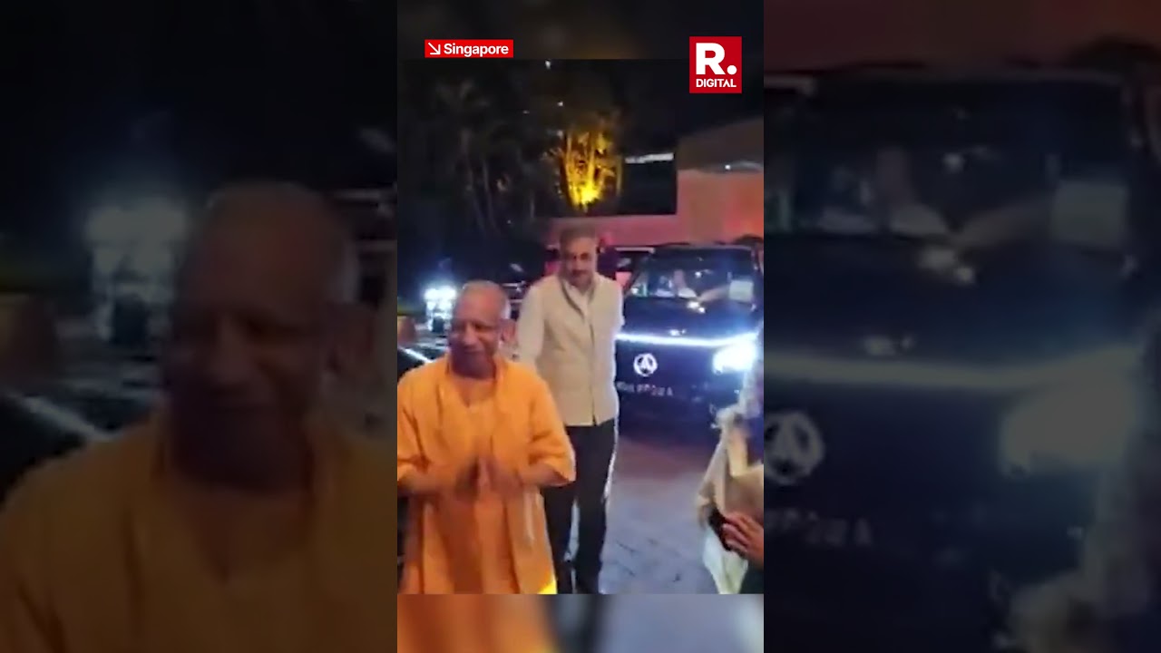 UP CM Yogi Adityanath Arrives in Singapore for Official Visit