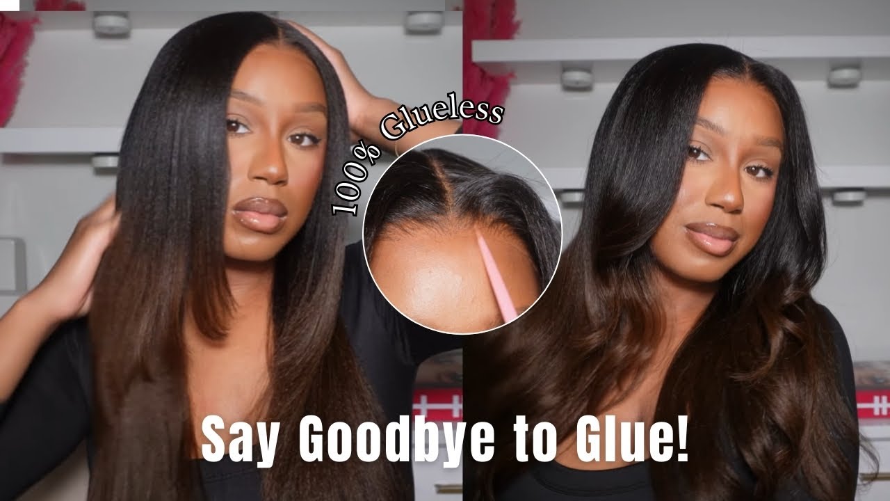 Transform Your Look!  Ombre Kinky Straight Wig Installation✨