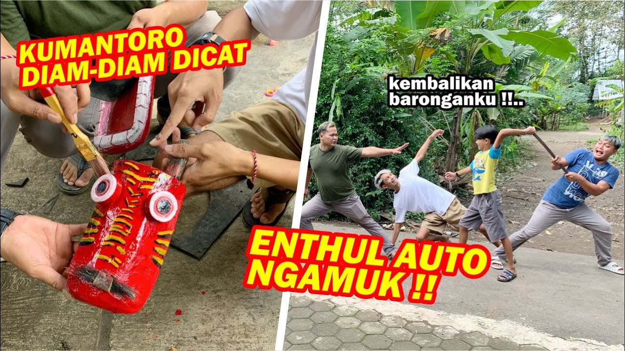 VLOG PALING MENANTANG !! Nge-cat Barongan kesayangan Enthul secara diam-diam