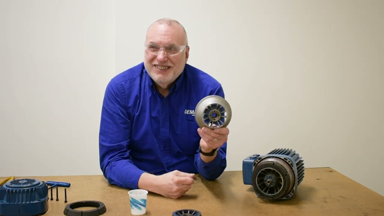 Inspecting and Changing the Brake Lining on a Demag KB Motor