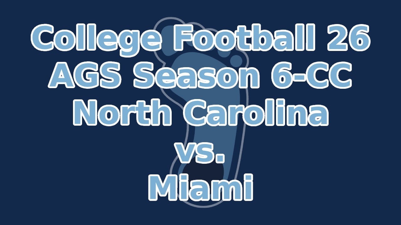 CFB26-SGA Season 6-North Carolina vs. Miami-Conference Championship