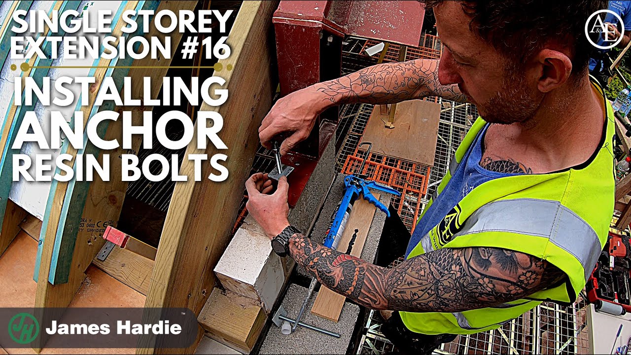 Installing Anchor Resin Bolts 🔩 | Single Storey Extension #16
