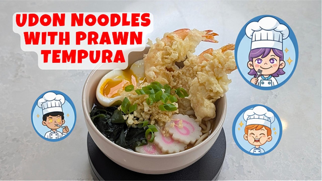 From Scratch: Making the Ultimate Umami Udon Bowl 🥣 | Little Gourmet Critics Make Tempura Udon
