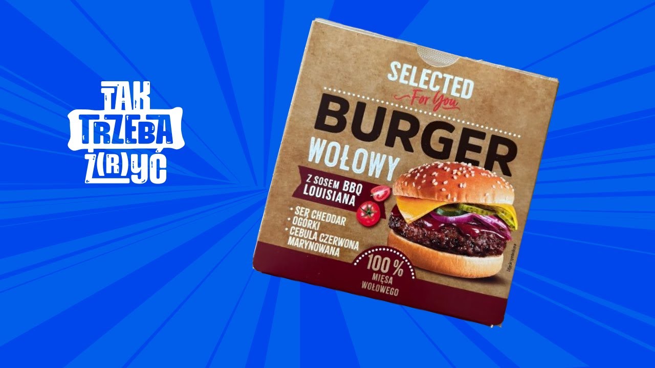 Degustacja Burger wołowy z sosem BBQ z Biedronki