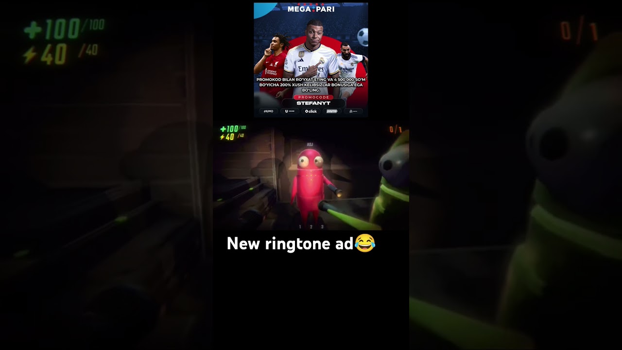 New ringtone ad 😂  Sorry for ads #gaming #cry #funny #funnygame #megapari #megaparipromocode