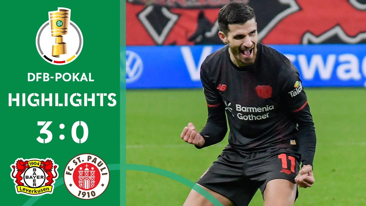 Beautiful volley by Terrier! | Bayer 04 Leverkusen vs. FC St. Pauli 3-0 | DFB-Pokal Quarterfinal