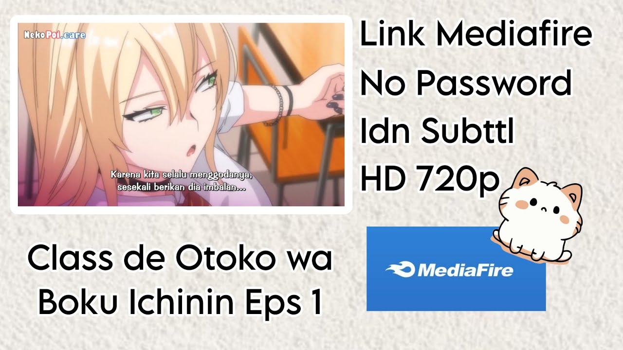 ANIME NEKOPOI CLASS DE OTOKO WA BOKU ICHININ EPS 1|GAMEPLAY RACING MASTER - NO PASSWORD