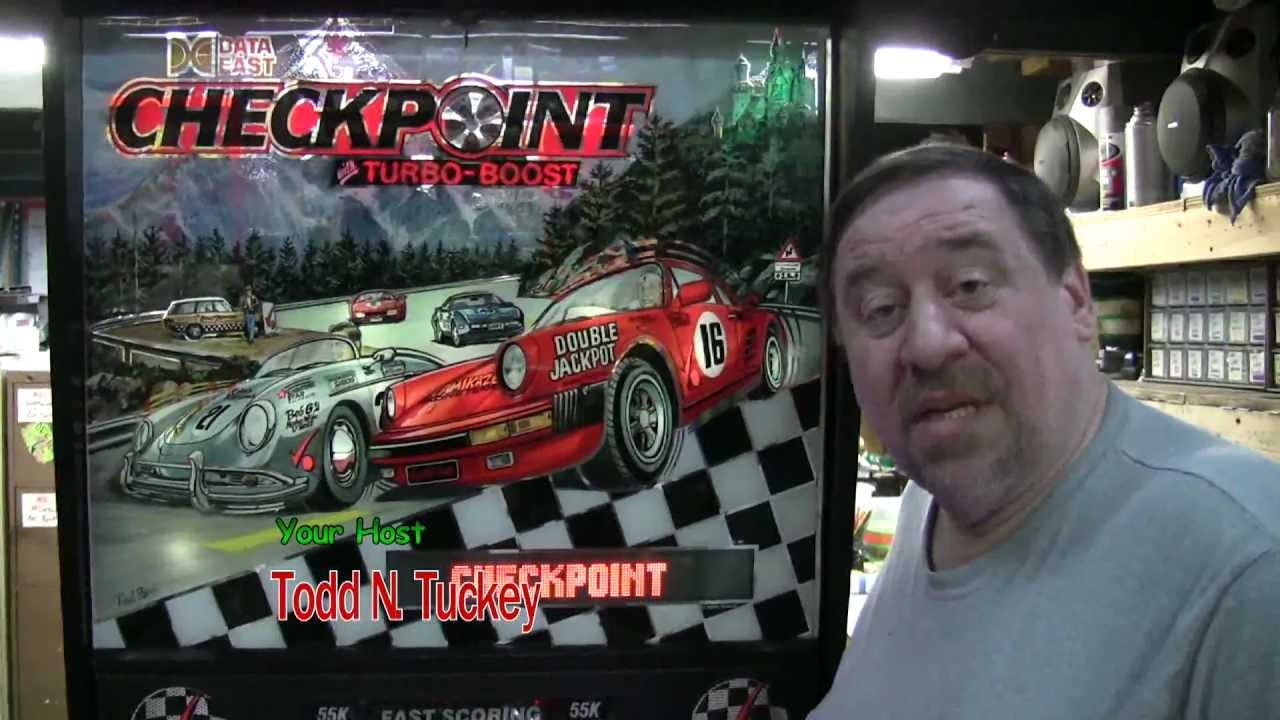#158 Data East CHECKPOINT Pinball Machine-Neat MOD and also a little known secret! TNT Amusements